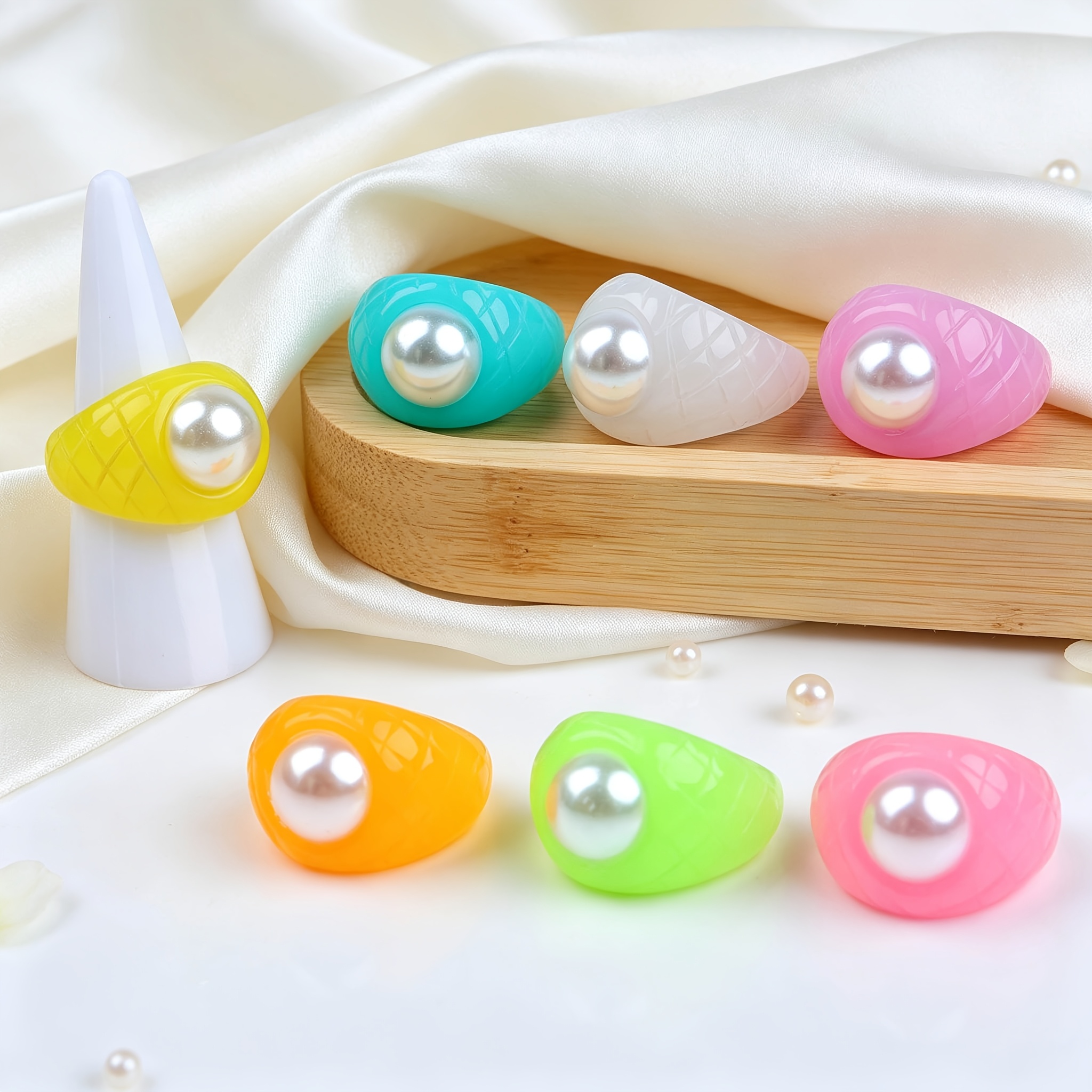 6pc Stylish Sweet Women's Rings Set, Gift for Friends